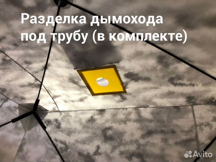 Зимняя палатка Куб трехслойная 200*200*210