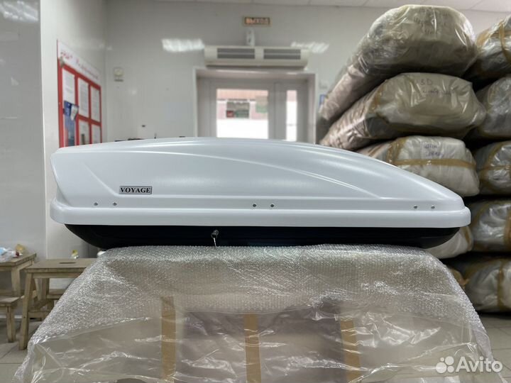 Автобокс Voyage 440л 175см Белый матовый