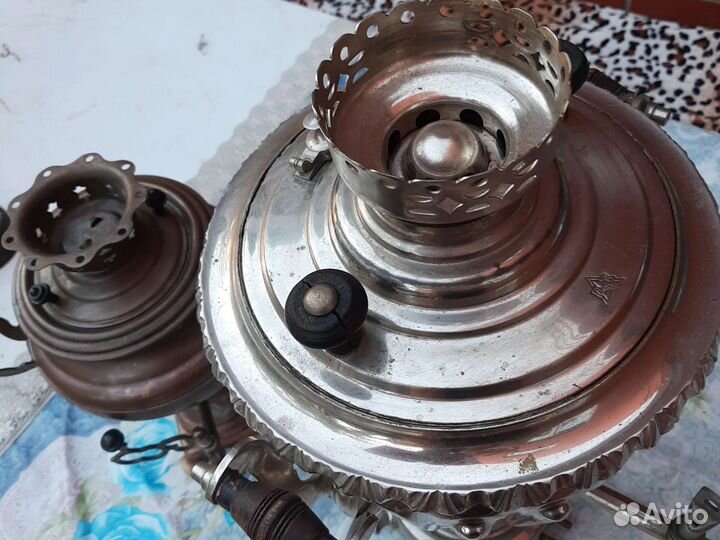 Самовар латунный. Электрический СССР