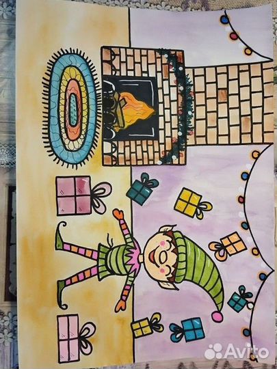 Рисунки детские в наличии и на заказ