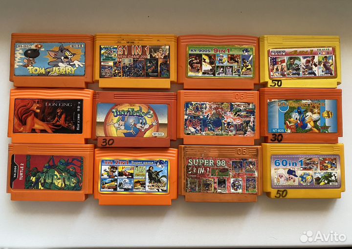 Картриджи dendy из 90х