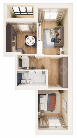 2-к. квартира, 63 м², 9/17 эт.