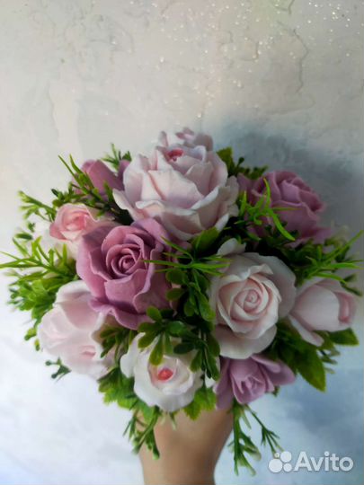 Букет цветов из мыла