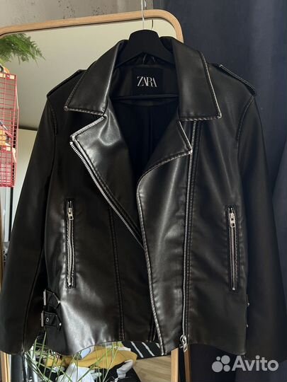 Кожаная куртка Zara