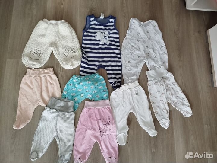 Одежда для девочки пакетом от 0 до 6 мес