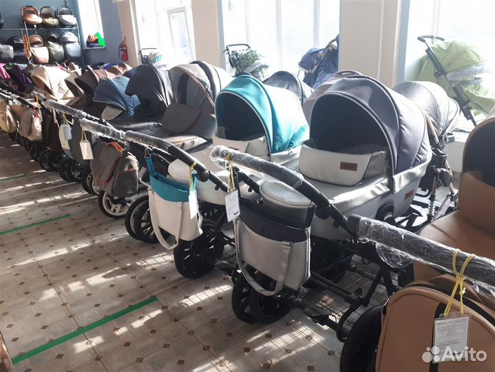 Коляски с рождения, 2в1, 3в1, трансформеры. Новые