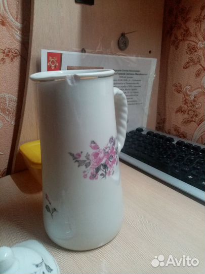 Кувшин старинный с крышкой, дулево