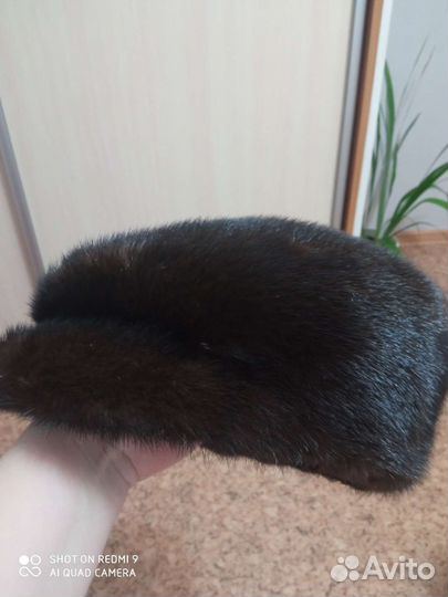 Норковая мужская кепка