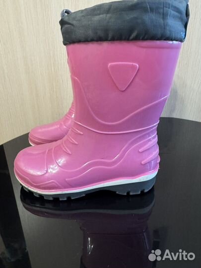 Резиновые сапоги на девочку, 24 размер