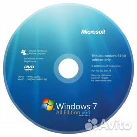 Windows 7 (все версии) загрузочный диск