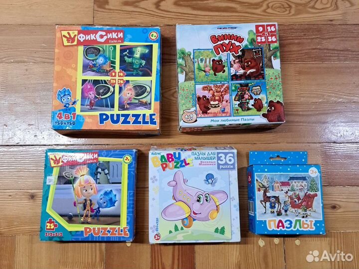 Пазлы Фиксики Винни Пух и другие