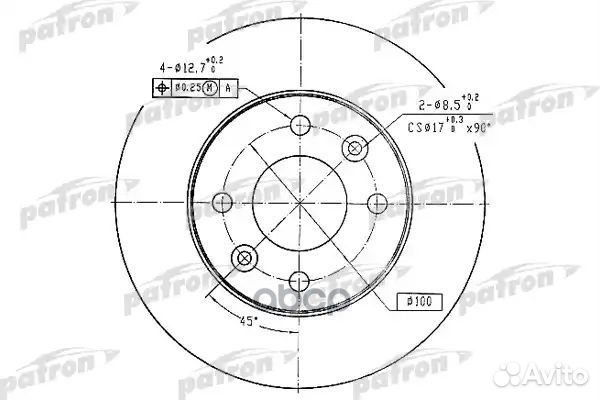 Диск тормозной передн nissan: kubistar 03, REN