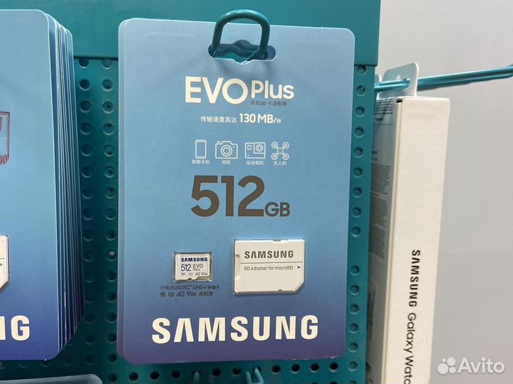 Карта памяти samsung evo 64/128/256/512 micro SD