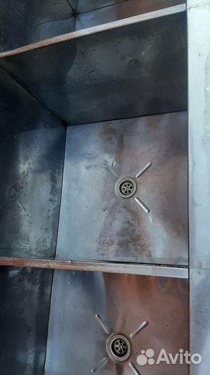 Ванна моечная нержавейка трёхсекционная