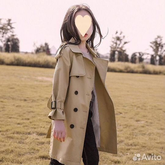Плащ тренч для девочки