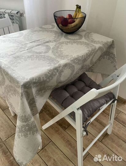 Скатерть водоотталкивающая. Лён в составе. Новая