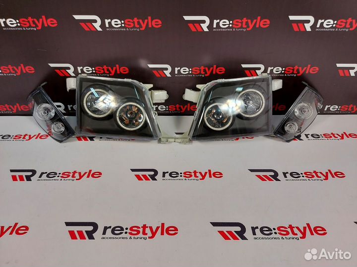 Фары Toyota Land Cruiser Prado 95 LED Темные R2104