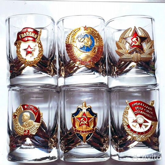 Подарочный набор стопок СССР в ассортименте