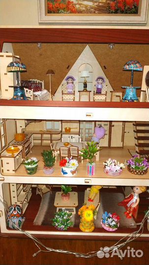 Цветы для кукольных домиков