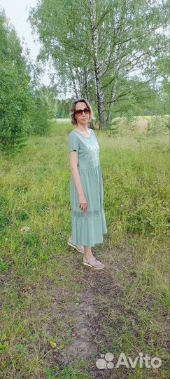 Платье хлопковое р.48-50