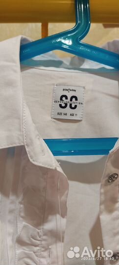 Школьная блузка новая Playtoday, р. 146