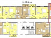 3-к. квартира, 70,8 м², 23/24 эт.