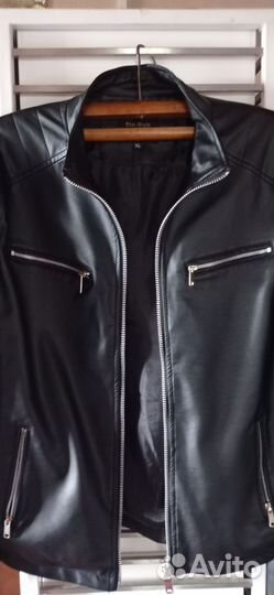 Кожаная куртка мужская 50
