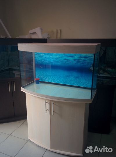 Аквариум 200 биофильтр, свет, тумба