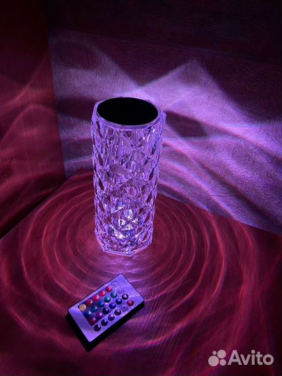 Светильник ночник безпроводной хрустальный свет