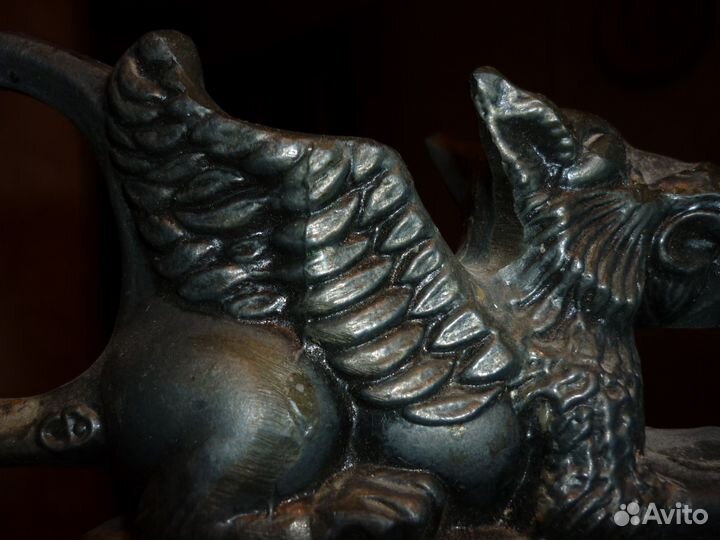Подсвечник Крылатый Лев (Грифон) литьё СССР