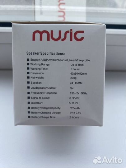 Портативная колонка Mini Speaker и карта памяти