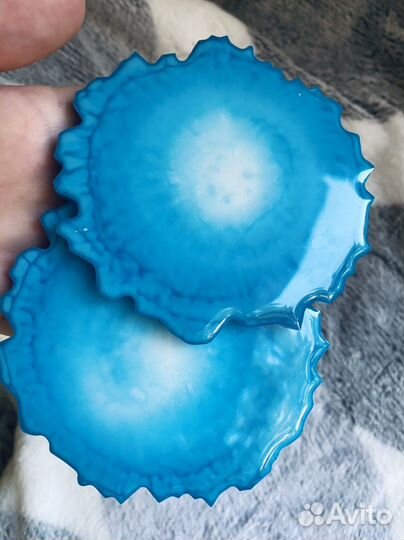 Набор подстаканников из эпоксидной смолы