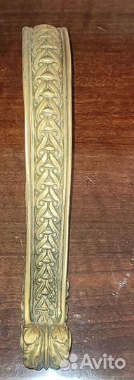 Дверная ручка-скоба. Старинная. Латунь