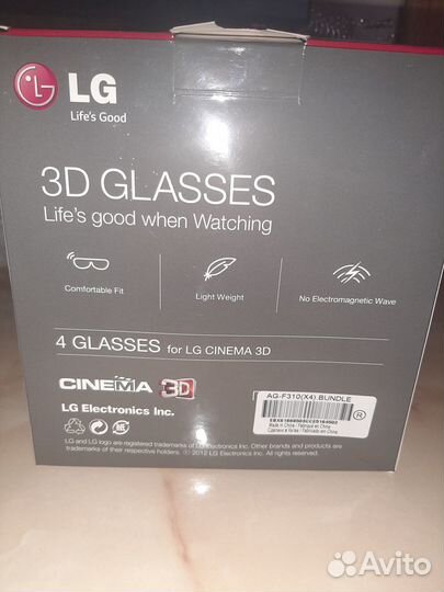 3Dочки для просмотратв LG
