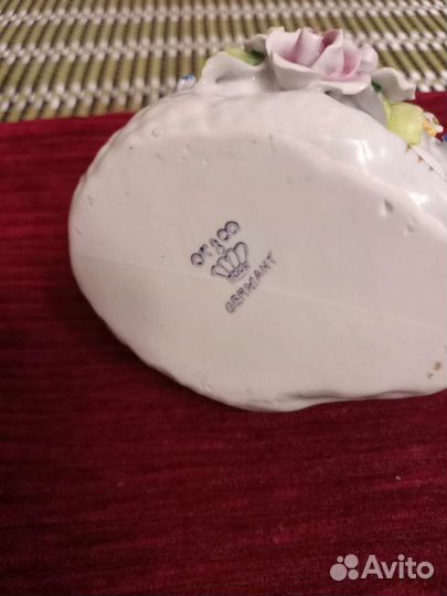 Ваза салфетница Лебедь Германия 60е годы