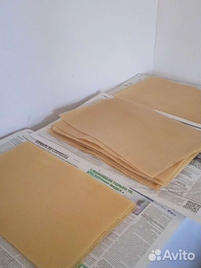 Вощина натуральная пчеловодная Дадан