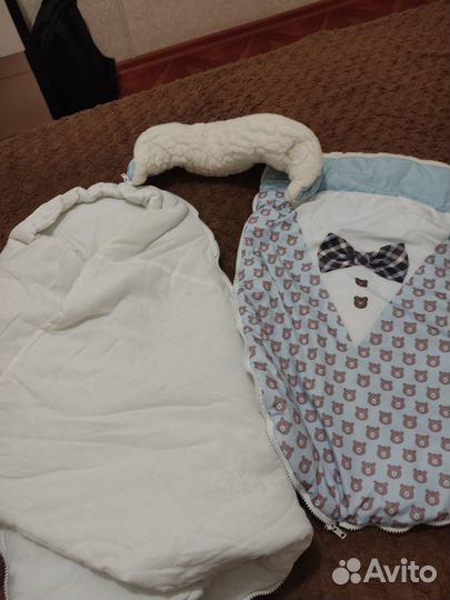 Конверт на выписку для мальчика зимний