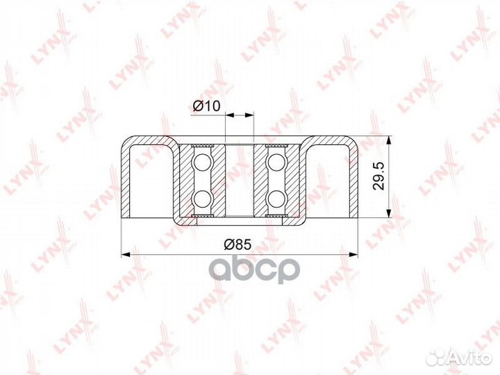 Ролик обводной приводного ремня PB7070 lynxauto