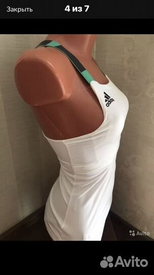 Спортивная майка Adidas, размер 2xs