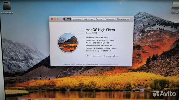 Ноутбук Apple MacBook как новый