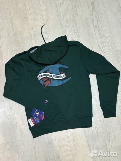 Худи муж S «Champion» Green. Sweatshirt Hoodie