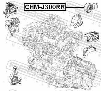 Опора двигателя febest, chmj300RR