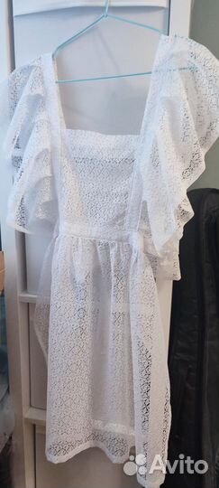 Белый школьный фартук