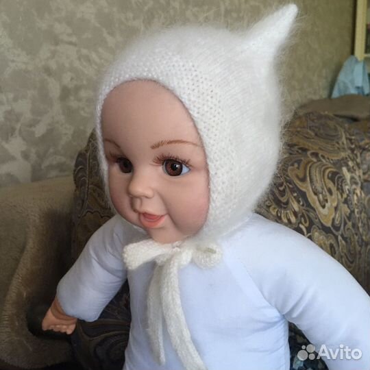 Чепчик для новорожденного чепчик с ушками