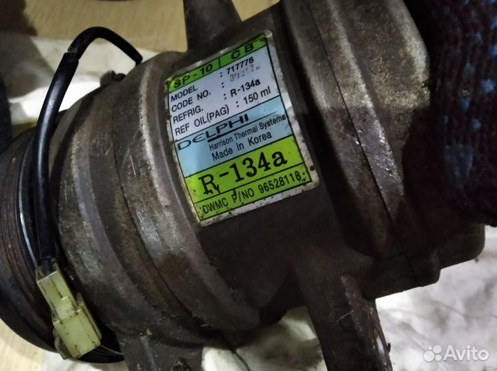 Компрессор кондиционера на Дэу Матиз