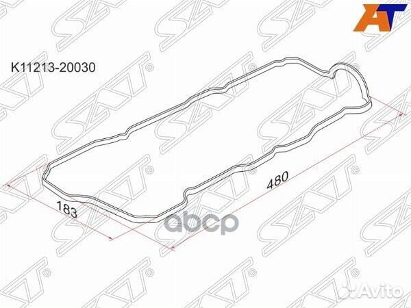 Прокладка клапанной крышки toyota harrier,kluger