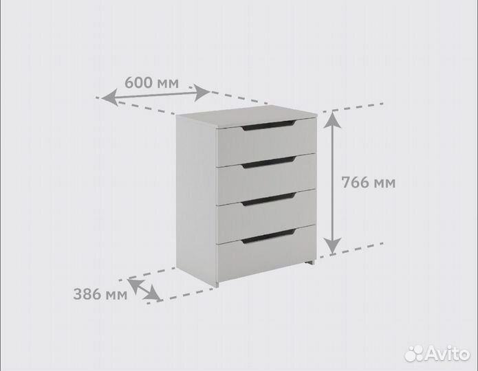 Комод новый белый