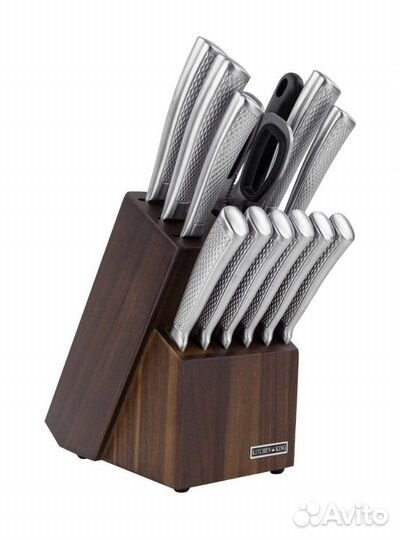 Набор кухонных ножей с подставкой kitchen-king