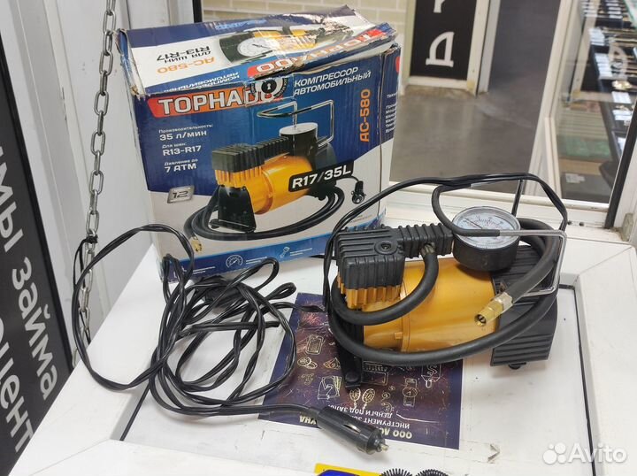Компрессор автомобильный tornado AC580