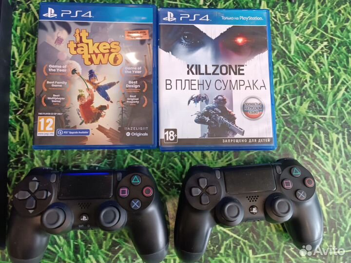 PS4 500GB/2 геймпада/игры